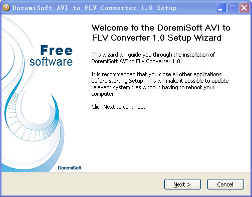 Convert AVI to FLV file